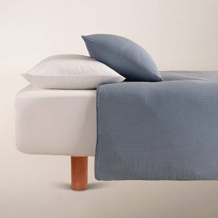 %100 Lyocell-Tencel™ Nevresim Seti 160x220 cm Denim - Alen Serisi - 1
