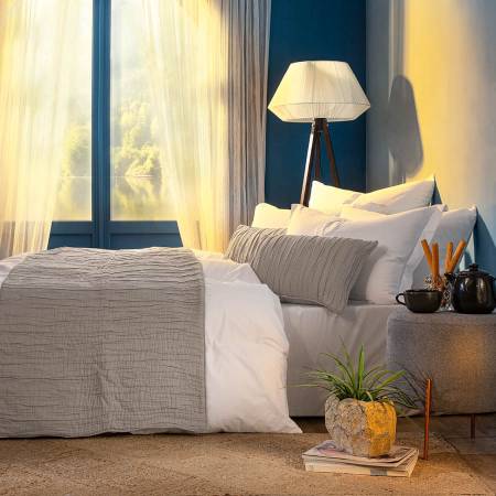 Alice Yatak Runner Açık Gri 250x70 - 