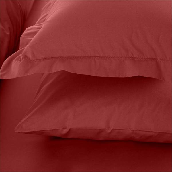 Catrine Percale Easy Care Duvet Cover Set Coral 160x220