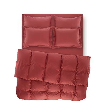 PENELOPE BEDROOM - Catrine Percale Easy Care Duvet Cover Set Coral 200x220