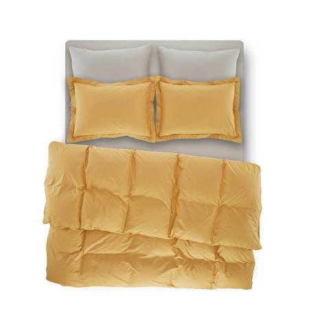 Catrine Percale Easy Care Nevresim Seti Hardal 240x260 - Thumbnail