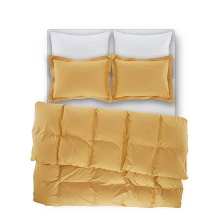 Catrine Percale Easy Care Nevresim Seti Hardal 240x260 - Thumbnail