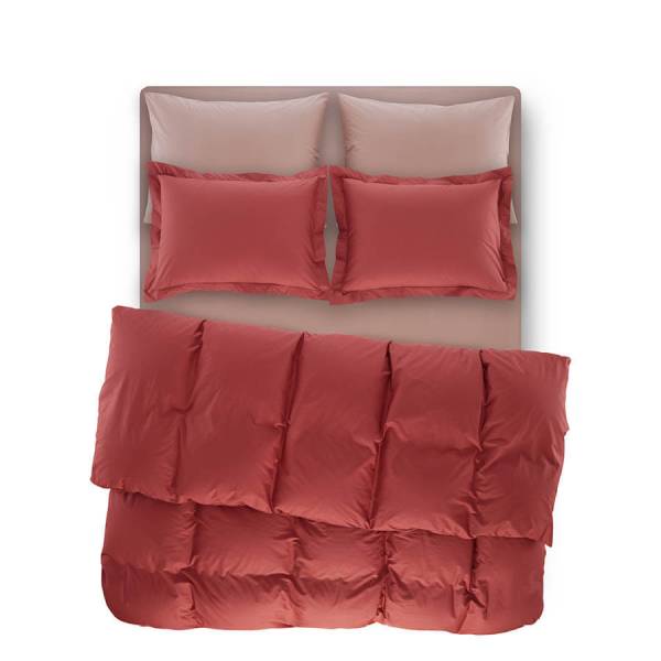 Catrine Percale Easy Care Nevresim Seti Mercan 200x220