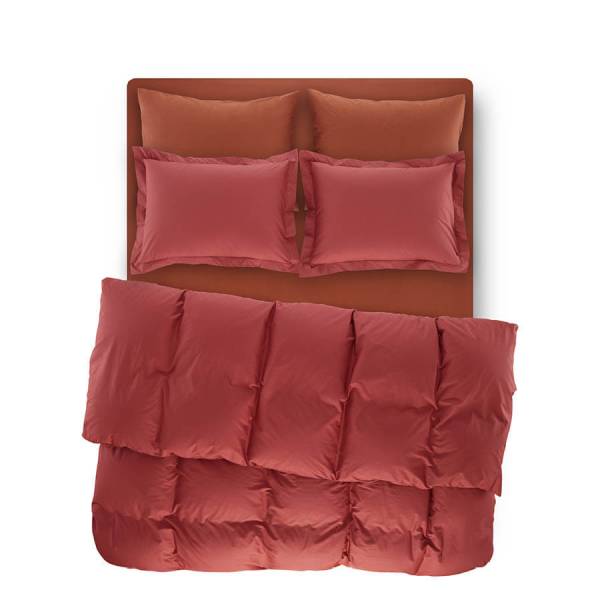 Catrine Percale Easy Care Nevresim Seti Mercan 200x220