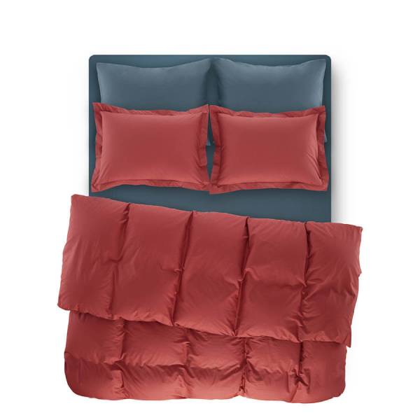 Catrine Percale Easy Care Nevresim Seti Mercan 200x220