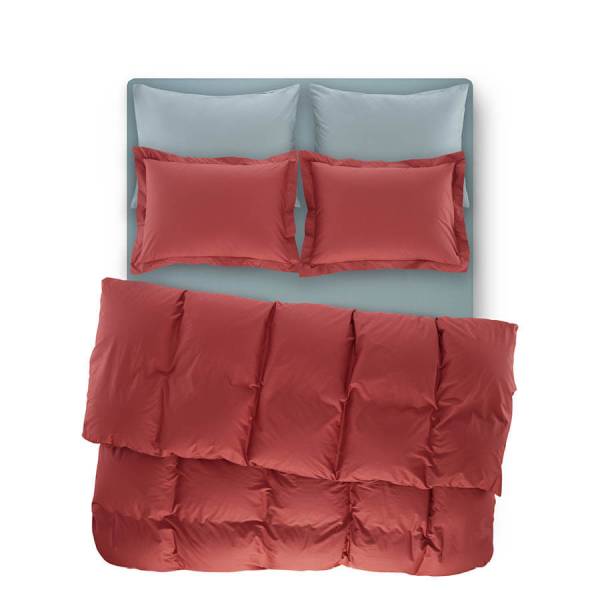 Catrine Percale Easy Care Nevresim Seti Mercan 200x220