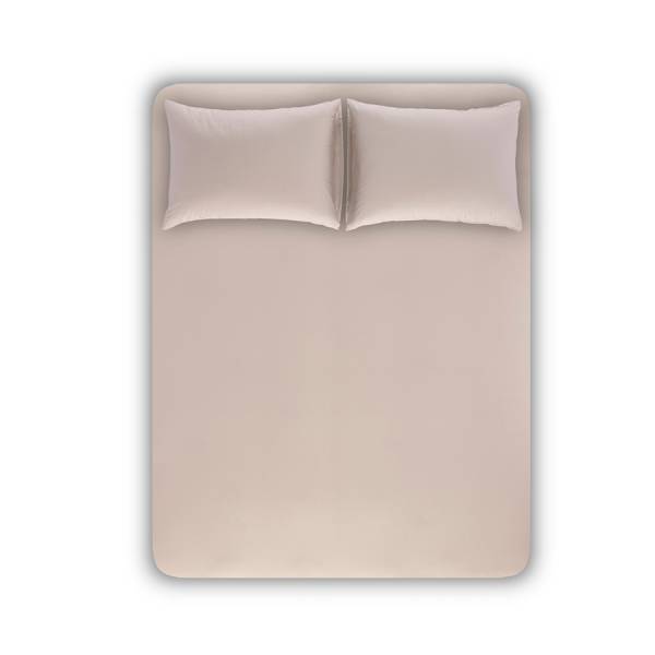 %100 TENCEL™ Lastikli Çarşaf Seti 100x200 cm Taş Rengi - Celine Serisi - 