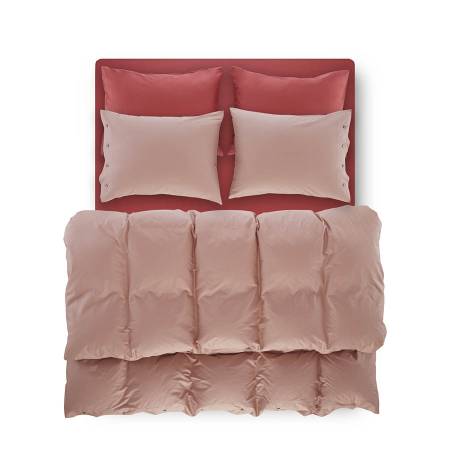 Laura Percale Easy Care Elastic Bed Sheet Set Coral 160X200+35 - Thumbnail