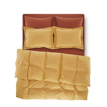 Laura Percale Easy Care Elastic Bed Sheet Set Tile 180X200+35 - Thumbnail