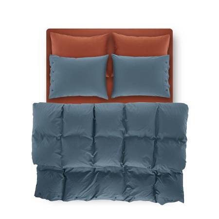 Laura Percale Easy Care Elastic Bed Sheet Set Tile 180X200+35 - Thumbnail
