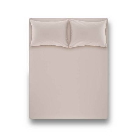 PENELOPE BEDROOM - Laura Percale Easy Care Fitted Sheet Set Beige 100X200+35