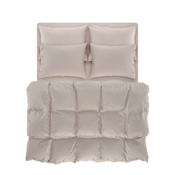 Laura Percale Easy Care Fitted Sheet Set Beige 100X200+35
