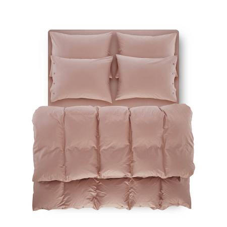 Laura Percale Easy Care Fitted Sheet Set Dried Rose 100X200+35 - Thumbnail