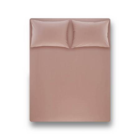 Laura Percale Easy Care Lastikli Çarşaf Seti Gül Kurusu 160X200+35 - 
