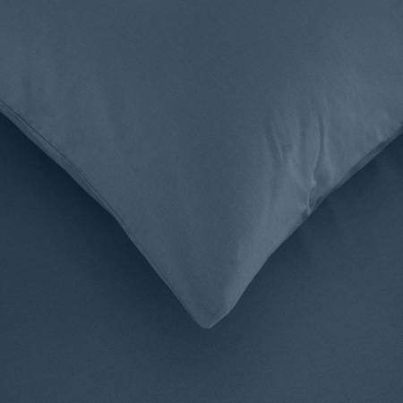 Laura Percale Easy Care Rubber Sheet Set Petrol 100X200+35 - Thumbnail