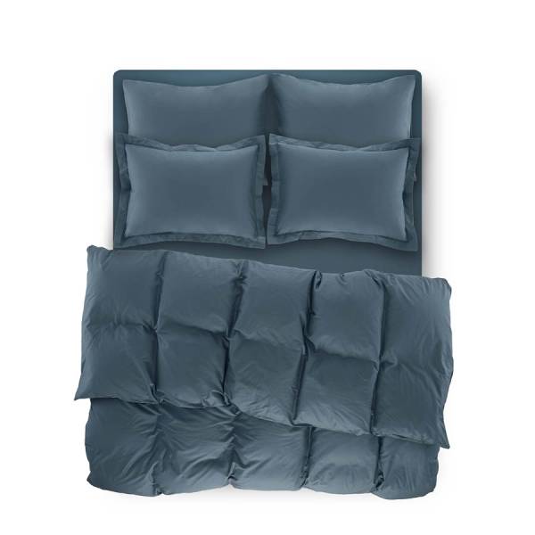 Laura Percale Easy Care Rubber Sheet Set Petrol 100X200+35