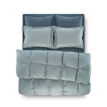Laura Percale Easy Care Rubber Sheet Set Petrol 100X200+35 - Thumbnail
