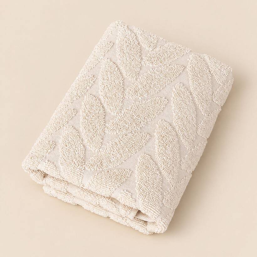 %100 Pamuk Havlu Natural - Laurus Serisi - 