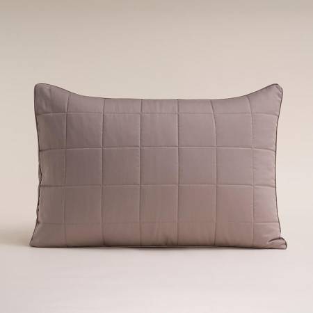 %100 Pamuk Saten Yatak Örtüsü 260x240 cm Taş Rengi - Lia Serisi - 4