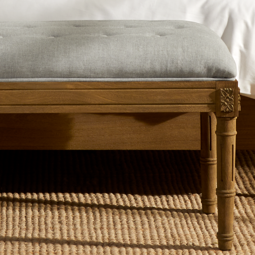 Louvre Bench 120x40x40 cm Gri  - 