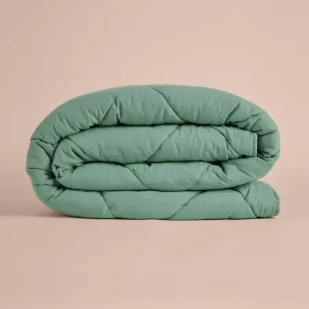 Microfiber Kumaş Çift Kişilik Yeşil Yastık Yorgan Seti - Colors in Comfort - 2