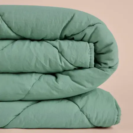 Microfiber Kumaş Çift Kişilik Yeşil Yastık Yorgan Seti - Colors in Comfort - 3