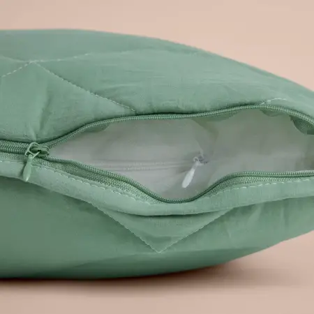 Microfiber Kumaş Tek Kişilik Yeşil Yastık Yorgan Seti - Colors in Comfort - 7