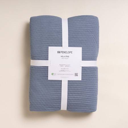 %100 Viskon Tek Kişilik Pike 160x220 cm Denim - Mila Serisi - 4