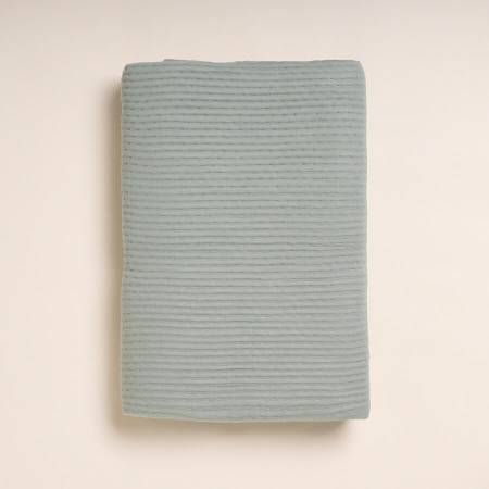 %100 Viskon Tek Kişilik Pike 160x220 cm Su Yeşili - Mila Serisi - 