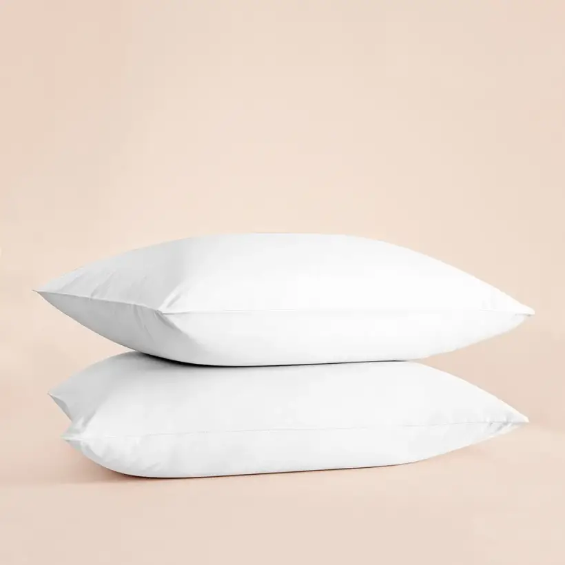 %100 Pamuk Percale 2'li Yastık Kılıfı Beyaz - Pure Serisi - PENELOPE