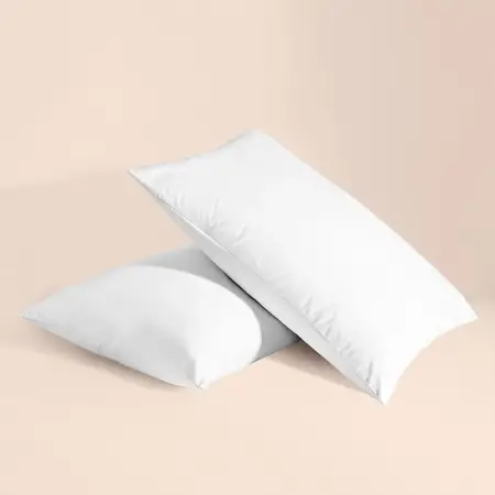 %100 Pamuk Percale 2'li Yastık Kılıfı Beyaz - Pure Serisi - 2
