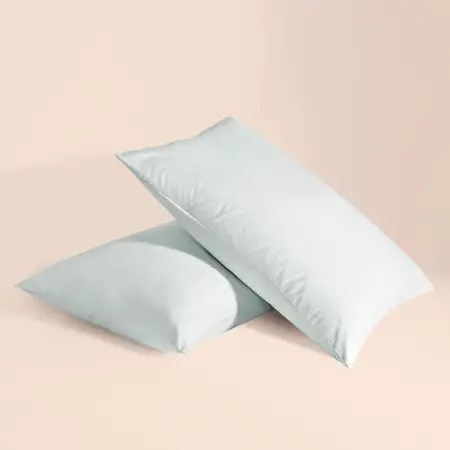 %100 Pamuk Percale 2'li Yastık Kılıfı Mavi - Pure Serisi - 2