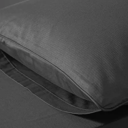 %100 Pamuk Percale Nevresim Seti 200x220 cm Antrasit - Pure Serisi - 4