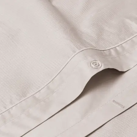 %100 Pamuk Percale Nevresim Seti 200x220 cm Gri - Pure Serisi - 5