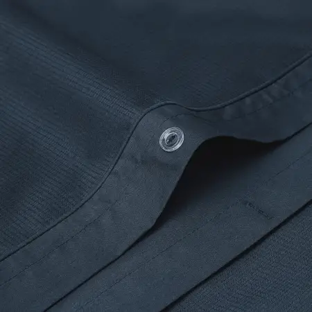 %100 Pamuk Percale Nevresim Seti 200x220 cm Lacivert - Pure Serisi - 5