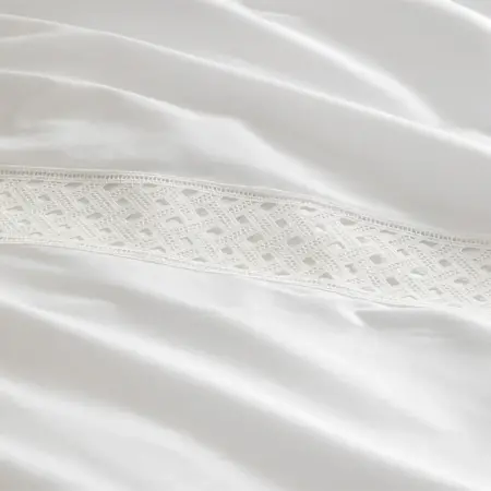 %100 Pamuk Saten Kumaş Nevresim Seti 240x220 cm - Delfina Serisi - 4