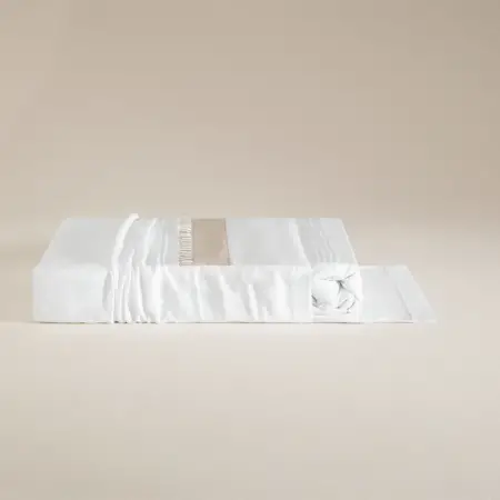 %100 Pamuk Saten Kumaş Nevresim Seti 260x240 cm - Carla Serisi - 8