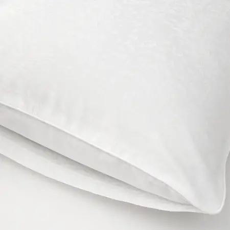 %100 Pamuk Saten Nevresim Seti 240x220 cm Beyaz - Plume Serisi - 3