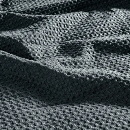 %100 Pamuk Tek Kişilik Pike 160x220 cm Antrasit - Lia Serisi - 2