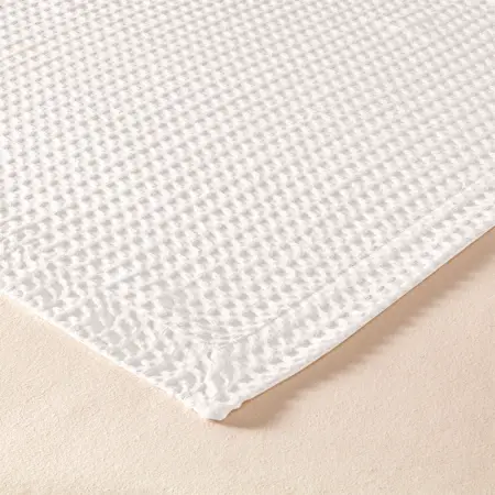 %100 Pamuk Tek Kişilik Pike 160x220 cm Beyaz - Lia Serisi - 3