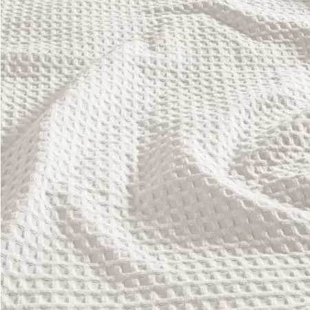 %100 Pamuk Tek Kişilik Pike 160x220 cm Beyaz - Lia Serisi - 