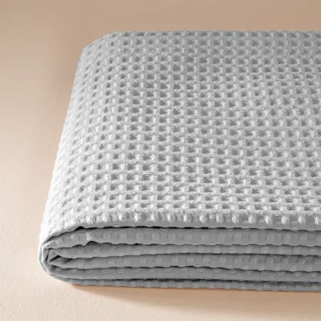 %100 Pamuk Tek Kişilik Pike 160x220 cm Gri - Lia Serisi - 4