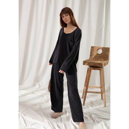Penelope Allure Loungewear Takım Siyah L-XL - Thumbnail