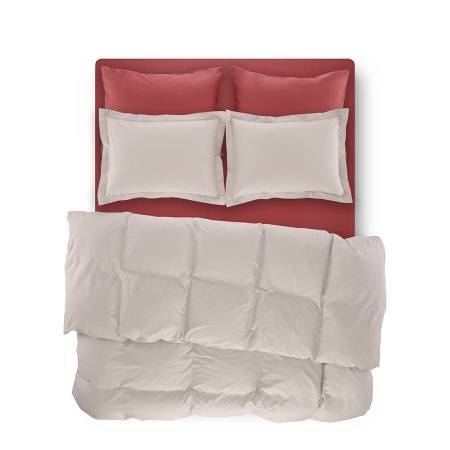 Penelope Bedroom Catrine Percale Easy Care Duvet Cover Set Beige 240x260 - Thumbnail