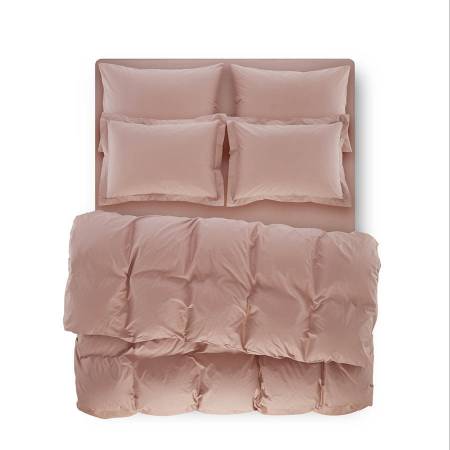 Penelope Bedroom Catrine Percale Easy Care Duvet Cover Set Dried Rose 240x260 - Thumbnail