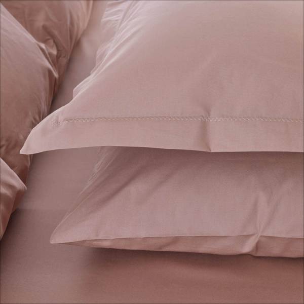 Penelope Bedroom Catrine Percale Easy Care Duvet Cover Set Dried Rose 240x260