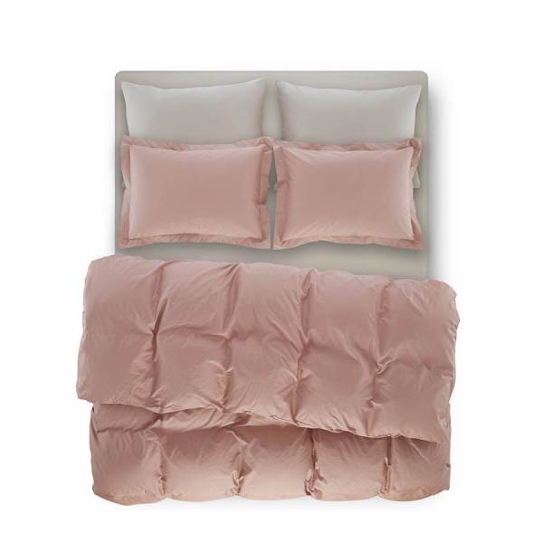 Penelope Bedroom Catrine Percale Easy Care Duvet Cover Set Dried Rose 240x260