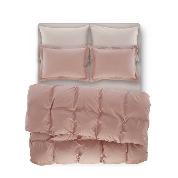 Penelope Bedroom Catrine Percale Easy Care Duvet Cover Set Dried Rose 240x260