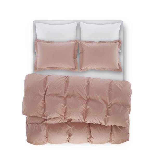 Penelope Bedroom Catrine Percale Easy Care Duvet Cover Set Dried Rose 240x260