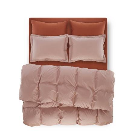 Penelope Bedroom Catrine Percale Easy Care Duvet Cover Set Dried Rose 240x260 - Thumbnail